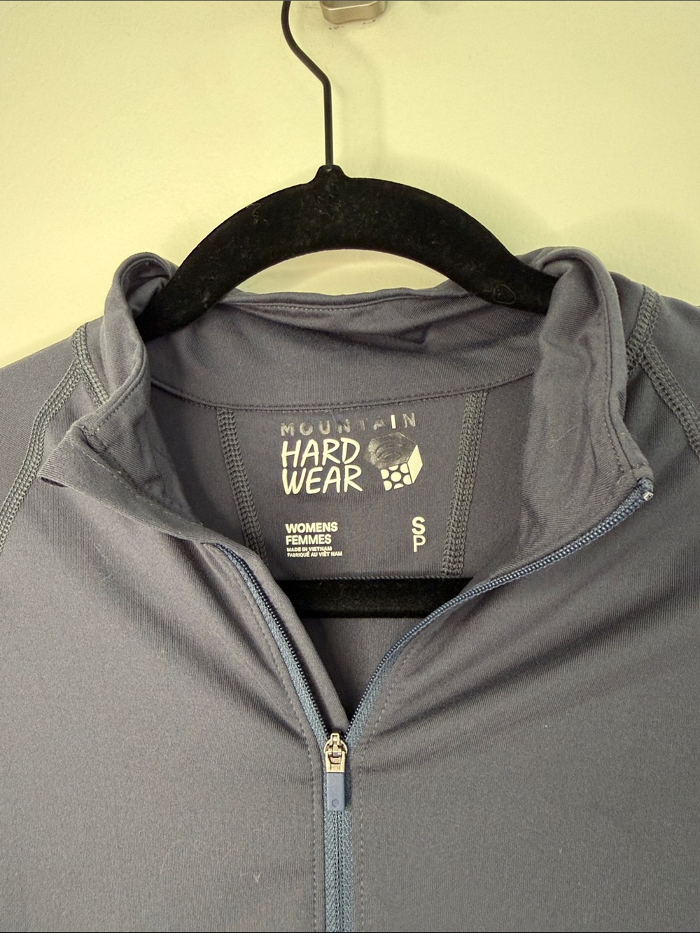 Mountain Hardwear Women's Long-Sleeve Half-Zip Top Dark Slate Blue Small - Picture 3 of 10